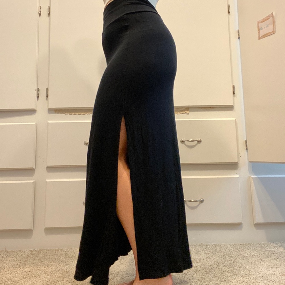Long Slitted Skirt